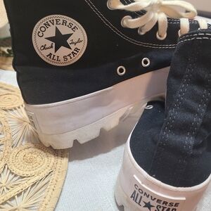 Converse Black and White Athletic Shoes